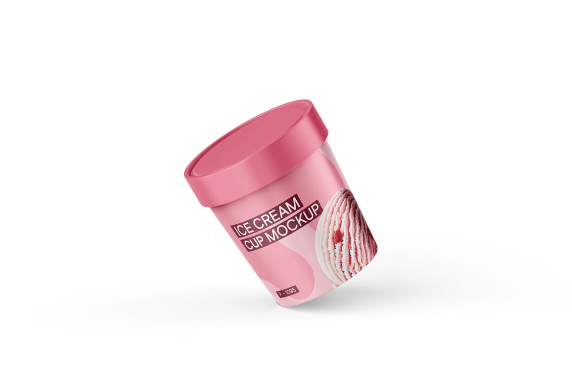 Plastic Ice Cream Cup Mock-Up
