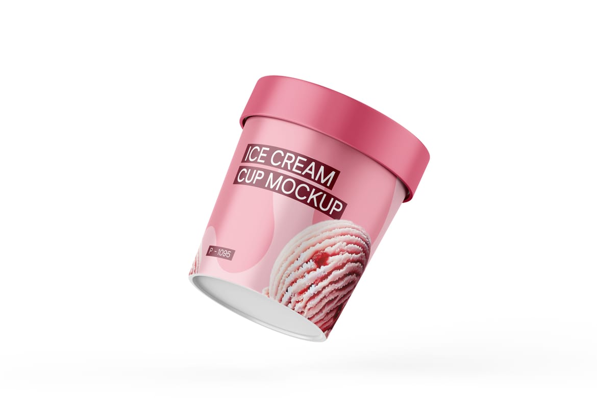 Plastic Ice Cream Cup Mock-Up