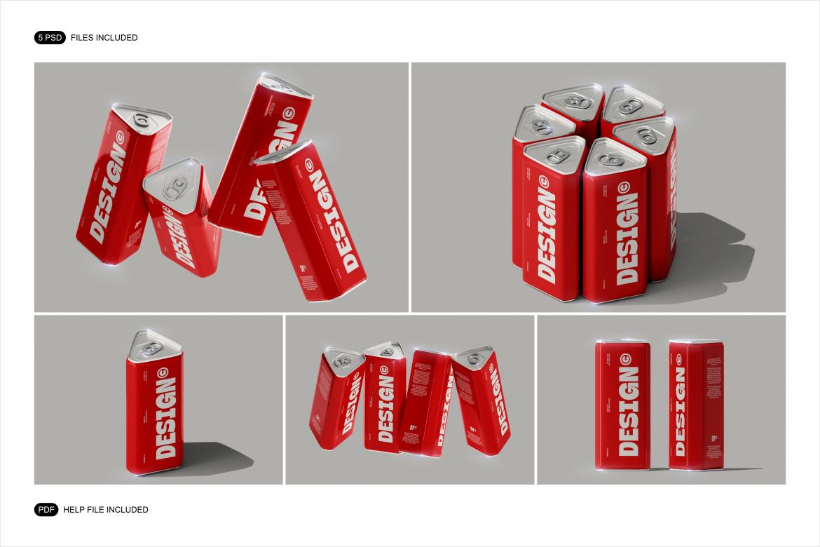 Soda / Beer Can Mockup Set