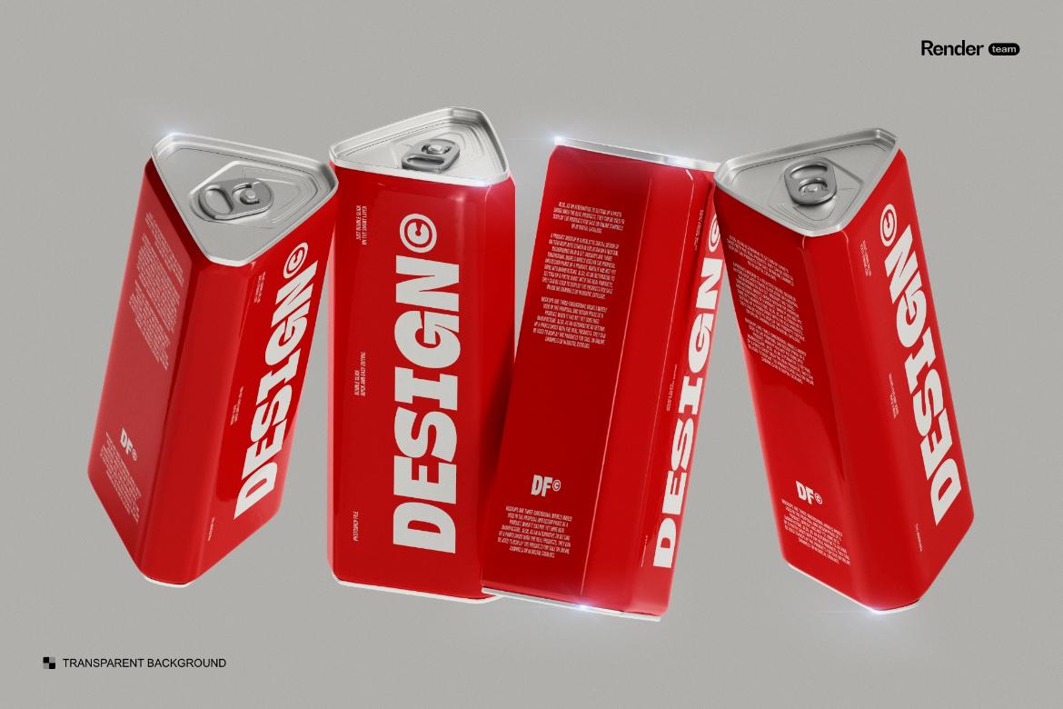 Soda / Beer Can Mockup Set