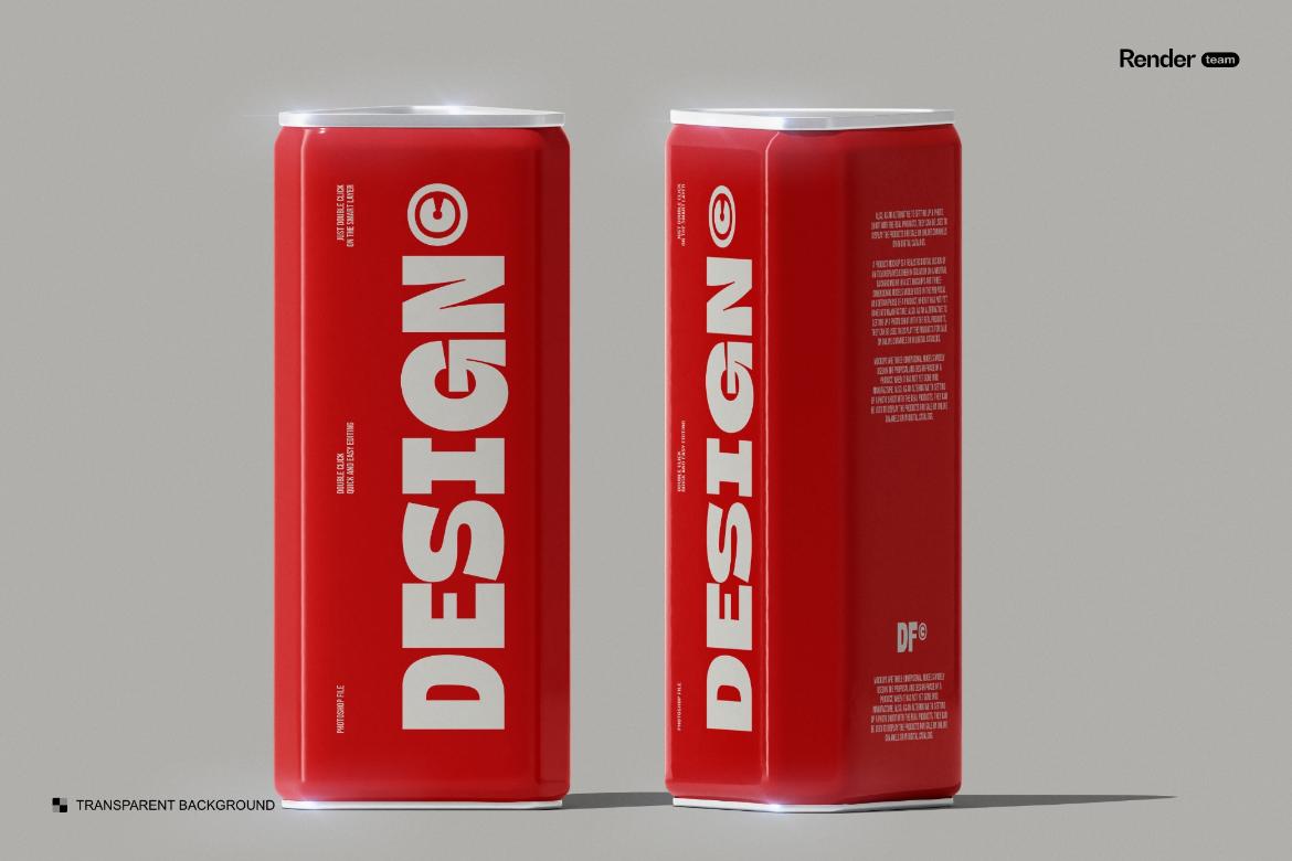 Soda / Beer Can Mockup Set