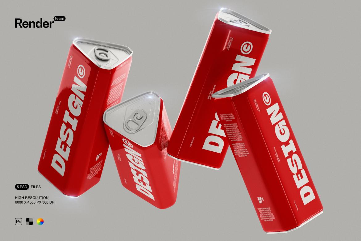 Soda / Beer Can Mockup Set