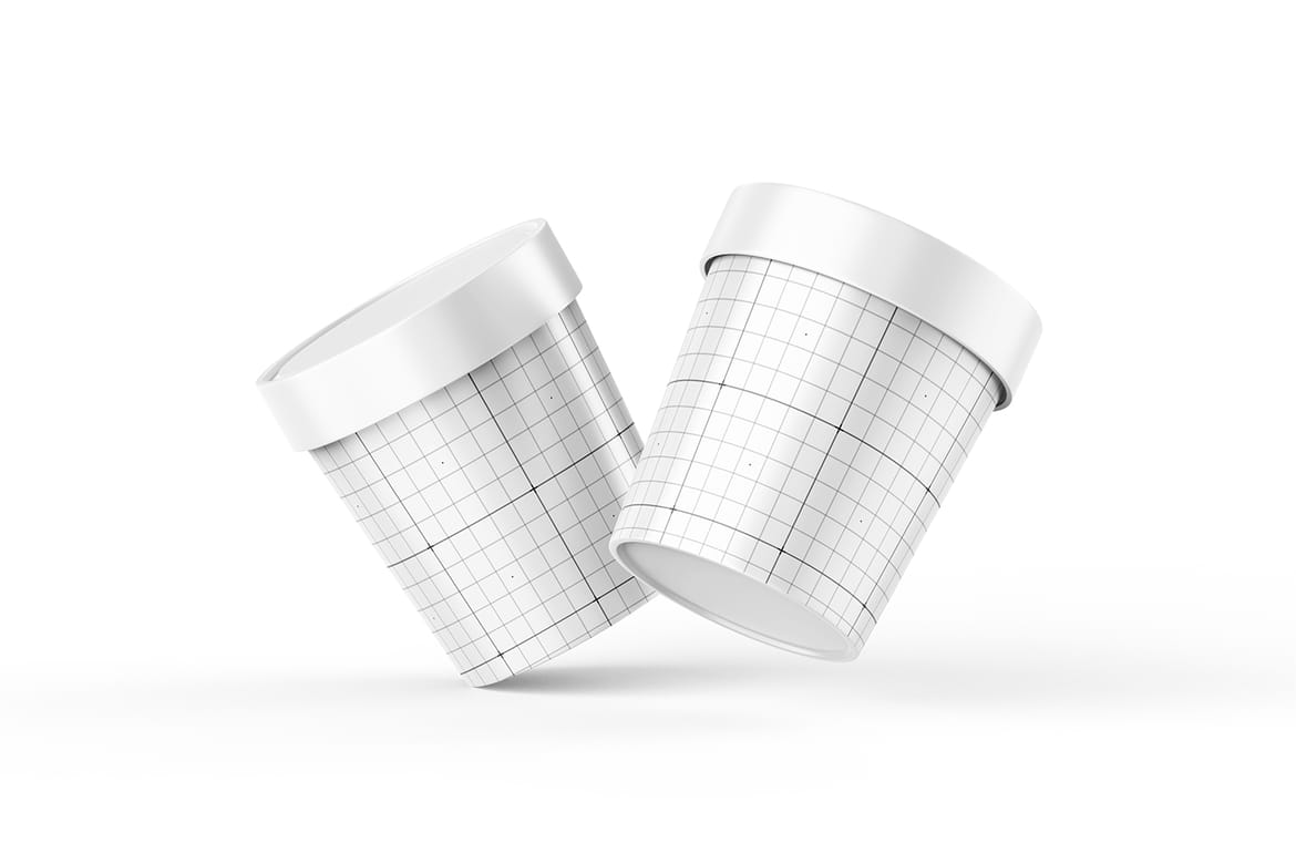 Plastic Ice Cream Cup Mock-Up