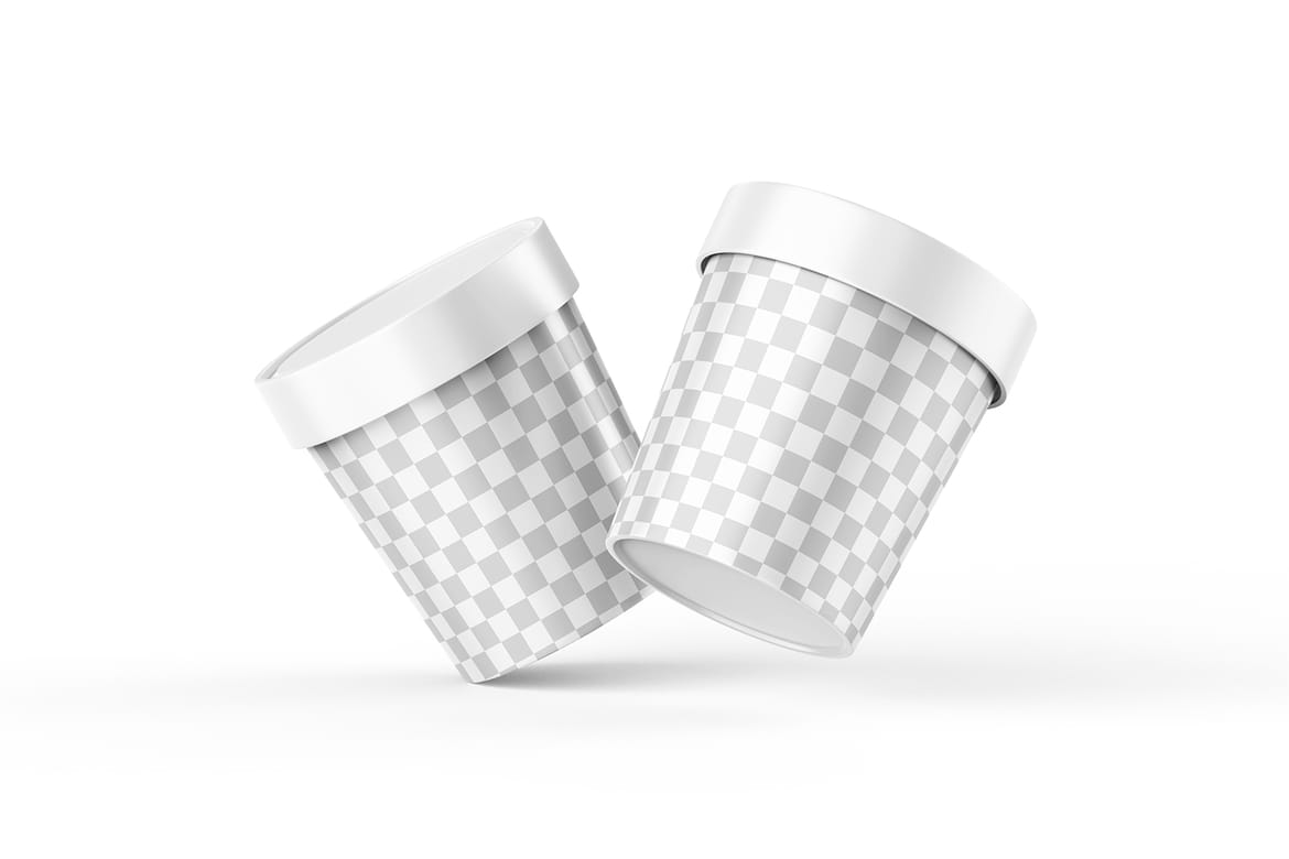 Plastic Ice Cream Cup Mock-Up