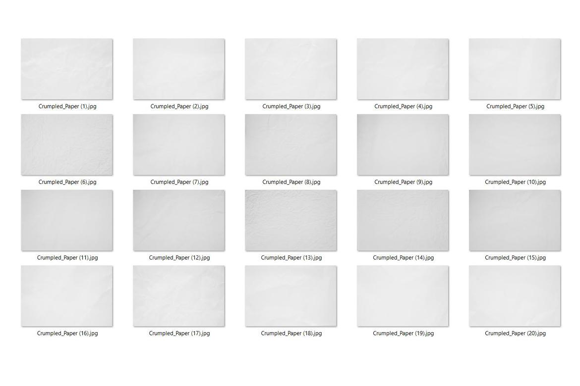 20 Crumpled Paper Texture
