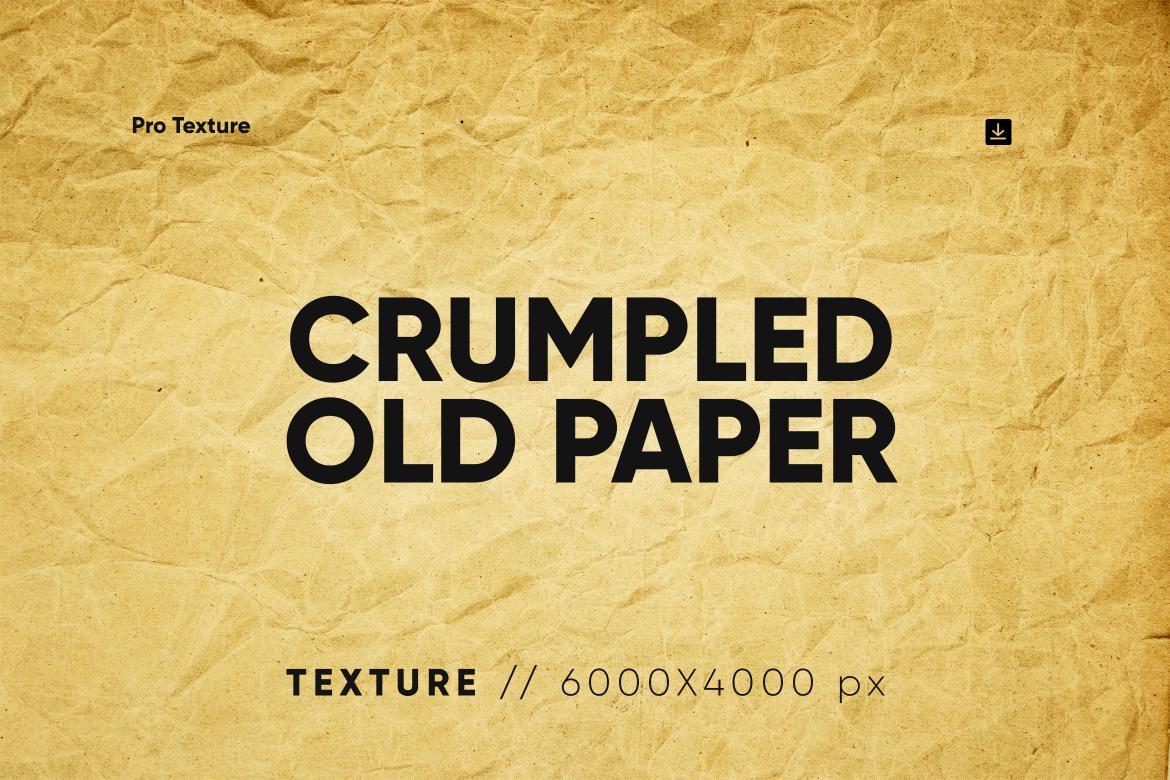 20 Crumpled Old Paper Texture