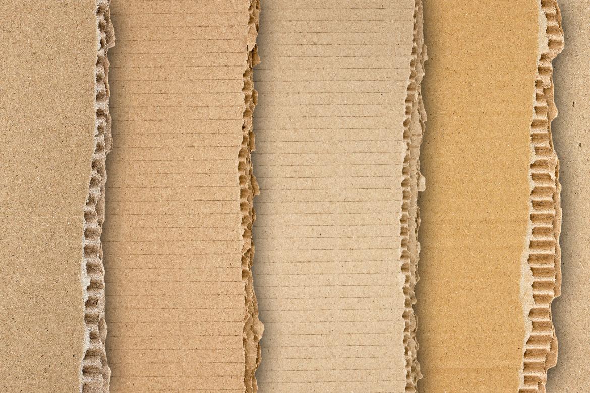 25 Torn Cardboard Overlay
