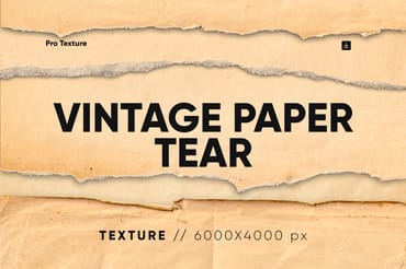 20 Vintage Paper Tear Texture