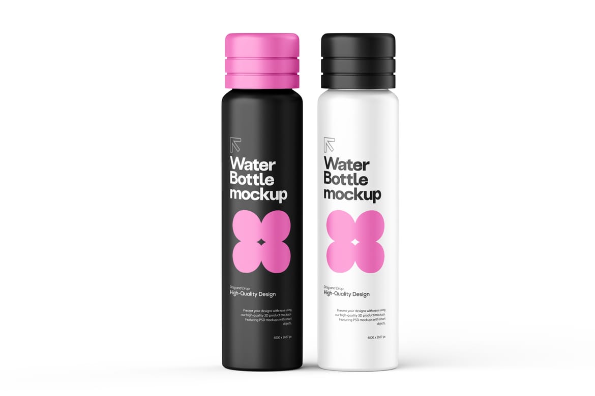 Plastic Water Bottle Mockup