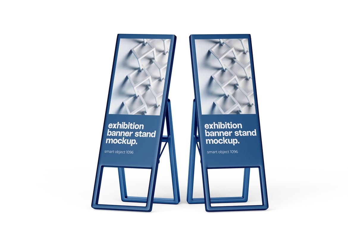 A Stand Advertising Board Mockup