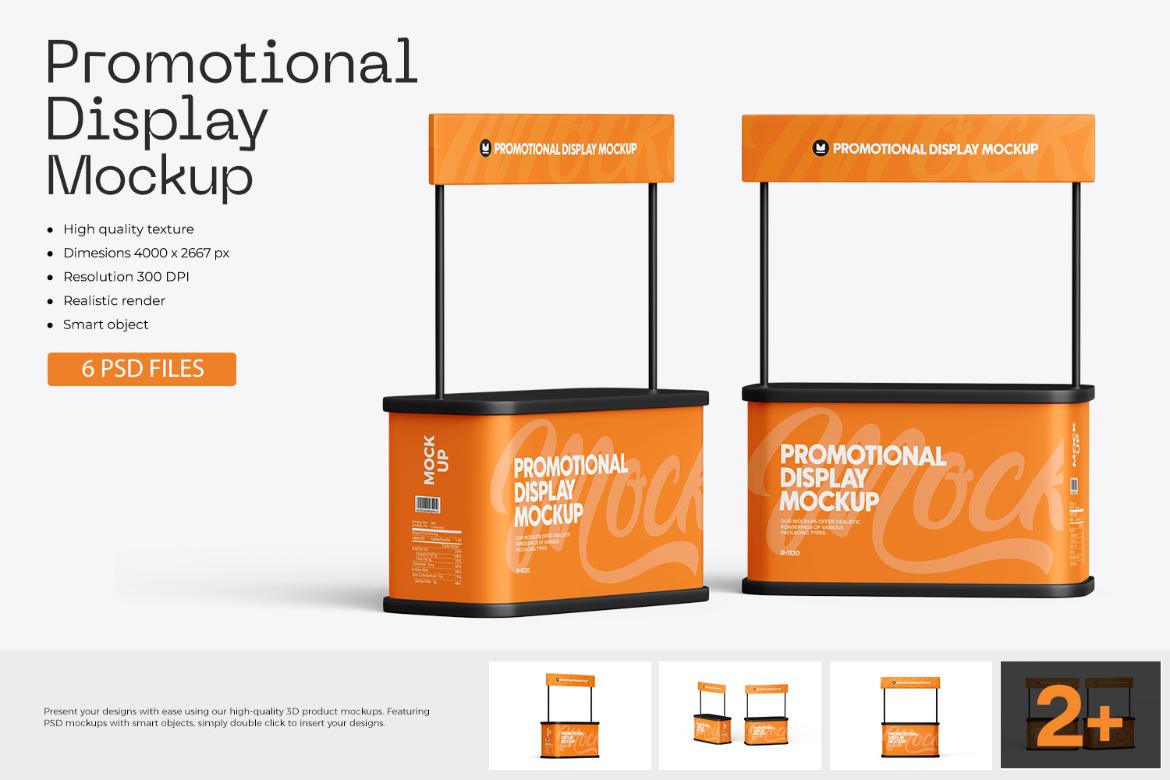 Promo Display Stand Mockup
