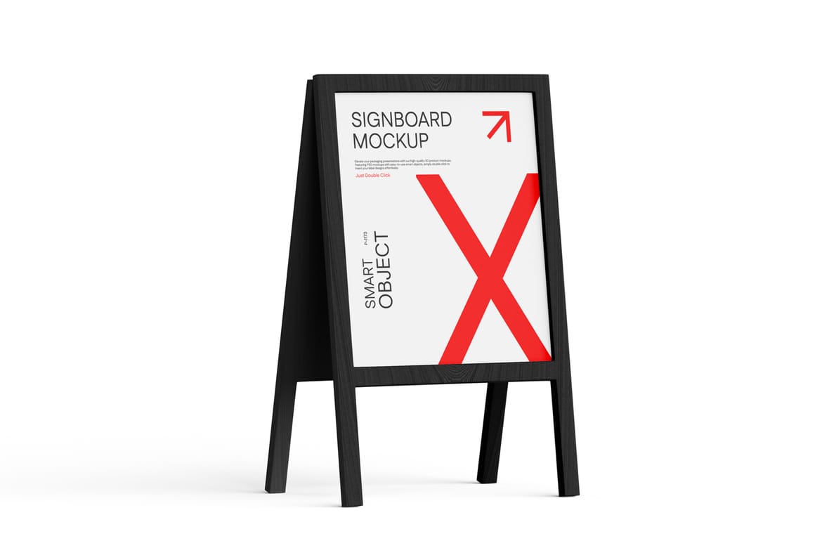 A-Stand Advertising Signage Mockup