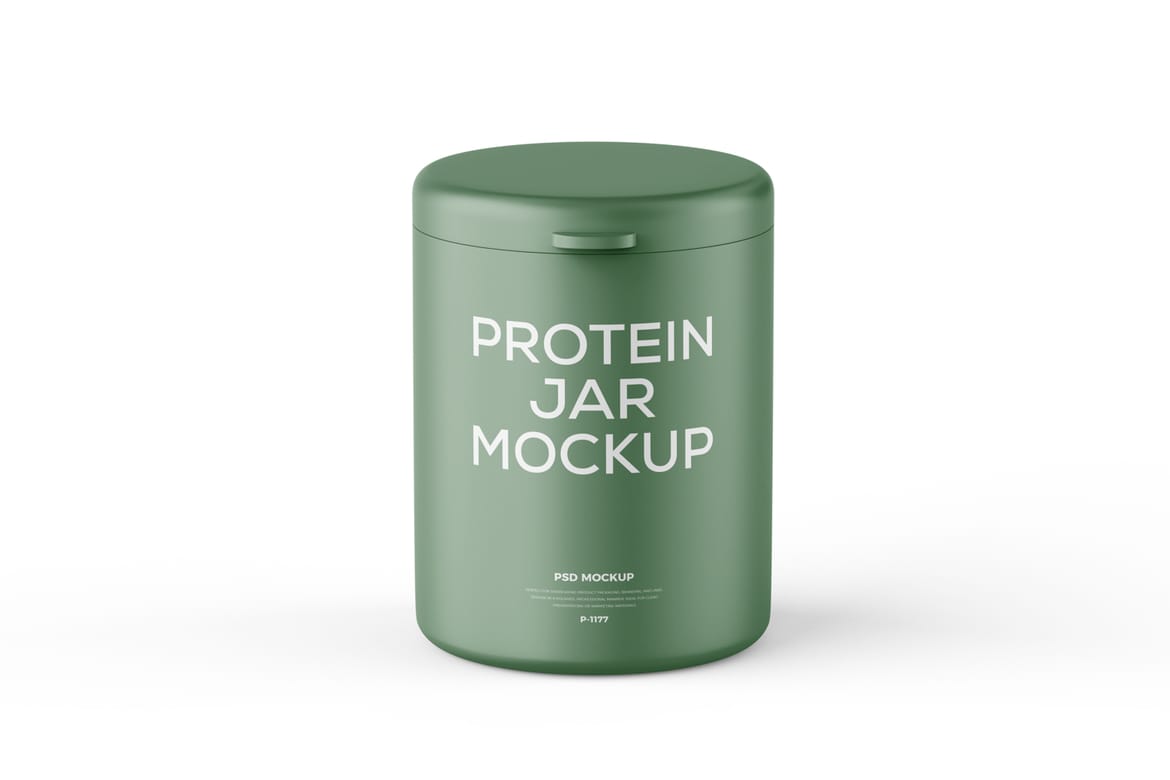 Protein Powder Jar Mockup