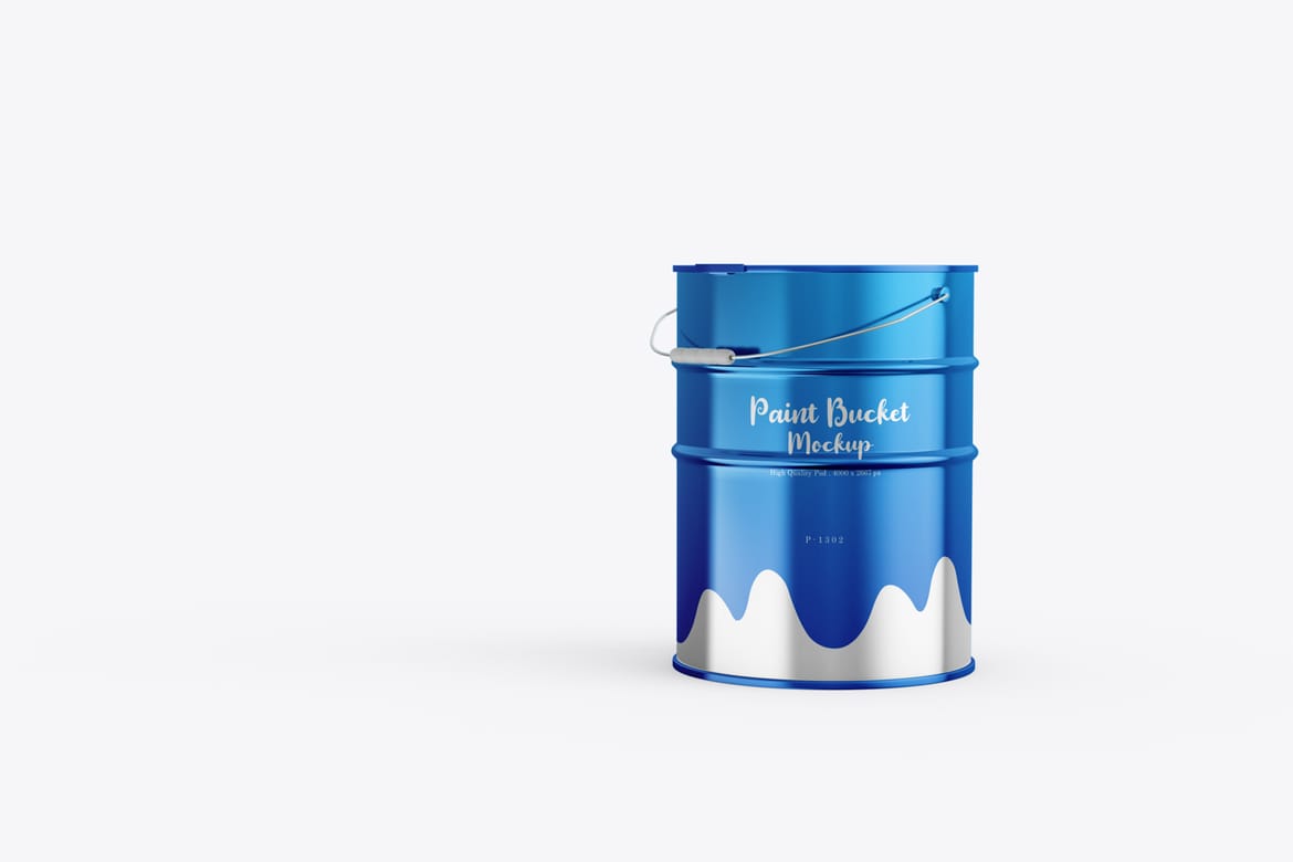 Metal Paint Can Branding Mockup