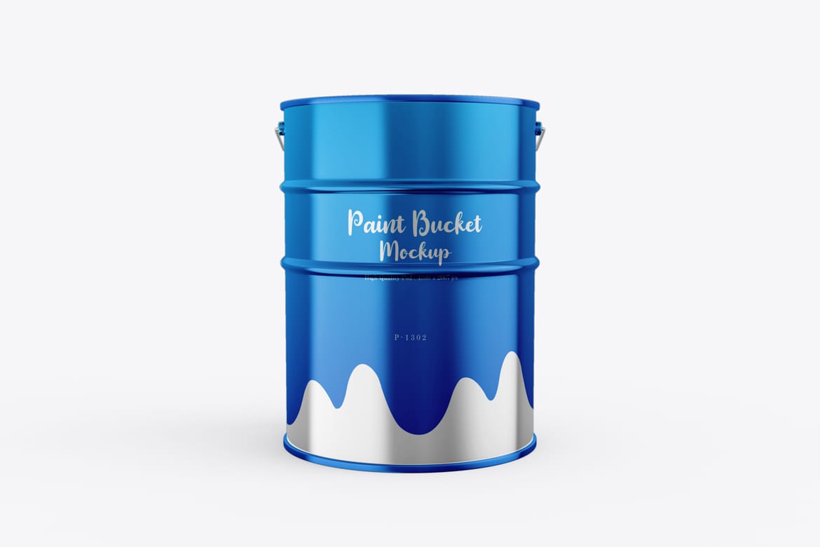 Metal Paint Can Branding Mockup