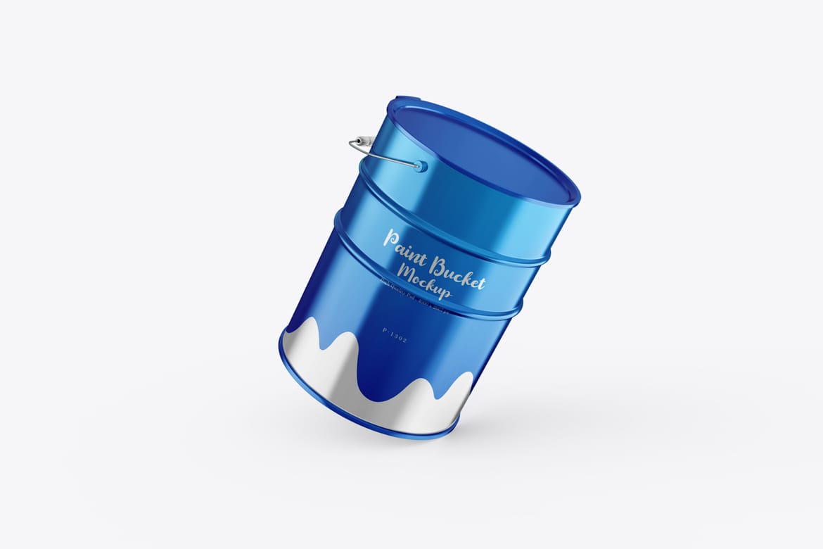 Metal Paint Can Branding Mockup