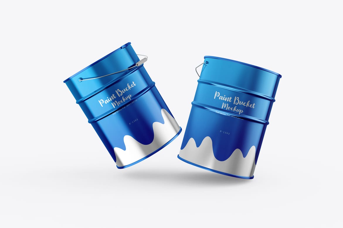 Metal Paint Can Branding Mockup