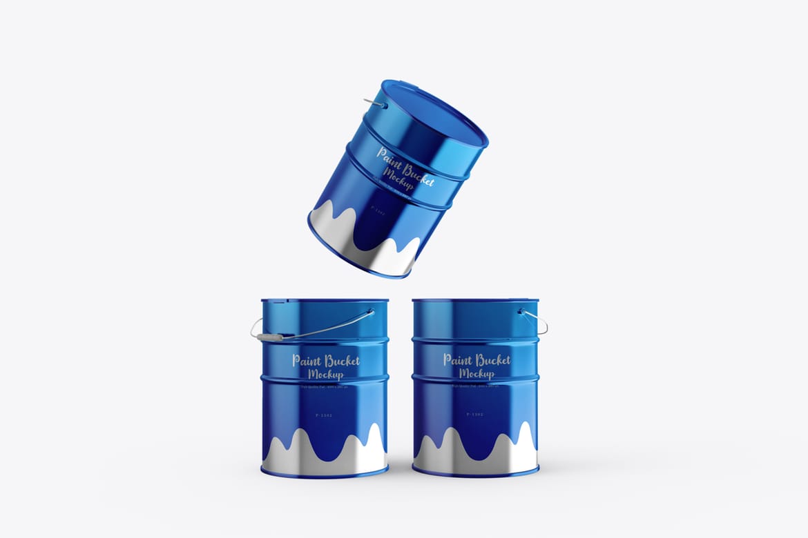 Metal Paint Can Branding Mockup