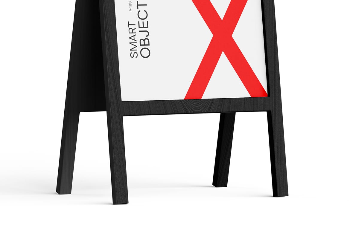 A-Stand Advertising Signage Mockup
