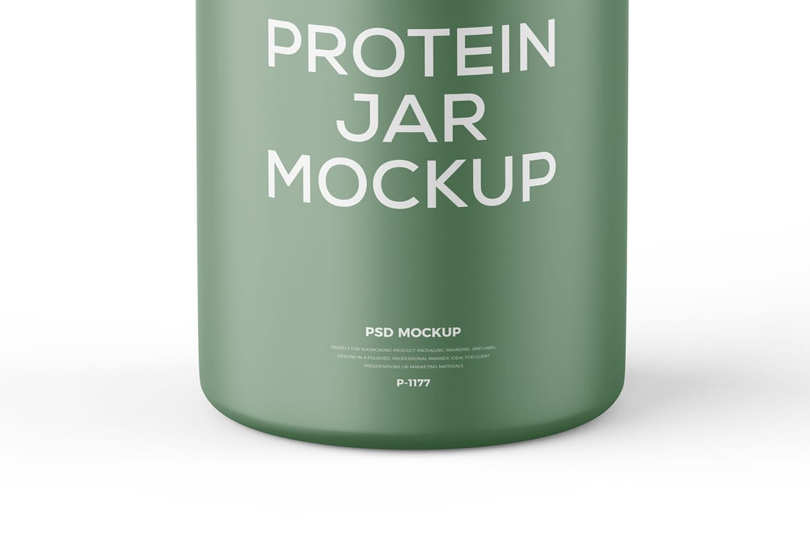 Protein Powder Jar Mockup