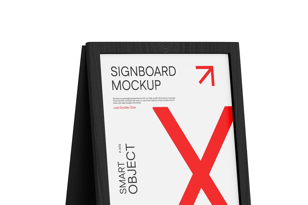 A-Stand Advertising Signage Mockup
