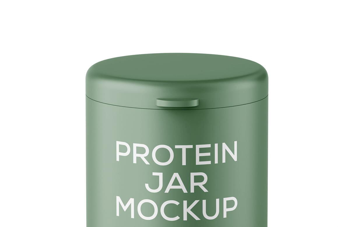 Protein Powder Jar Mockup