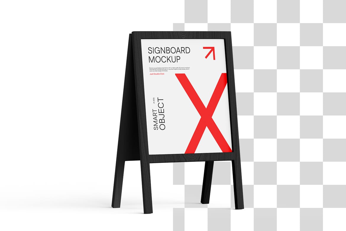 A-Stand Advertising Signage Mockup