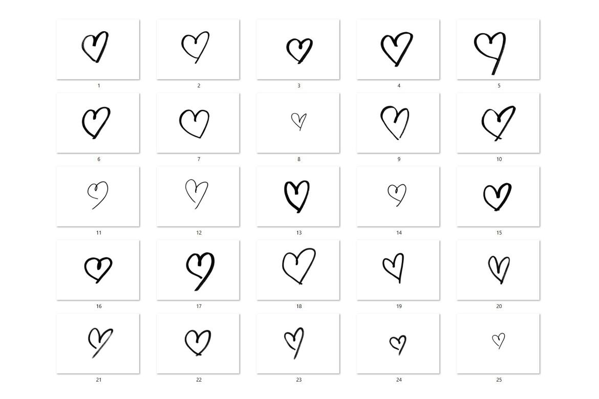 25 Marker Heart Overlay