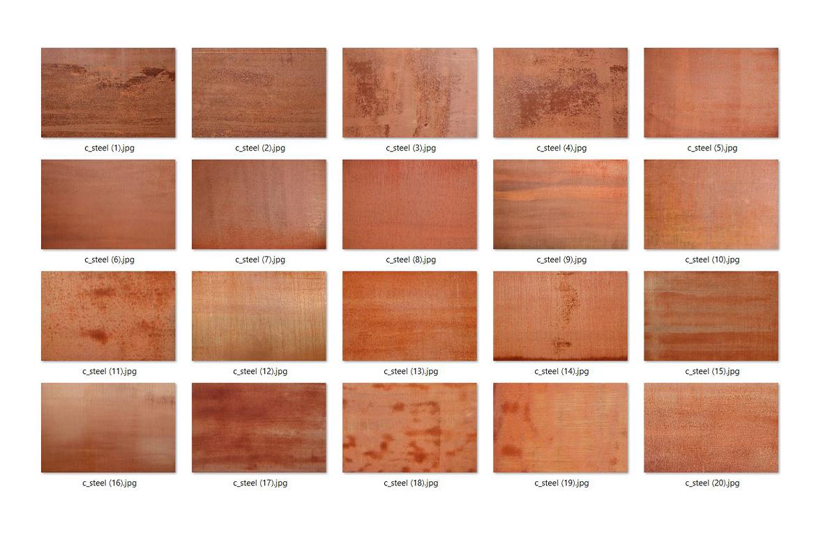 20 Corten Steel Texture