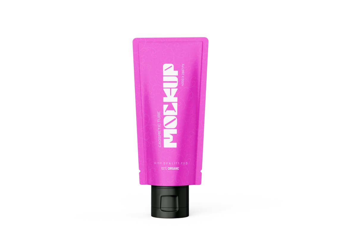 Cosmetic Tube PSD Mockup