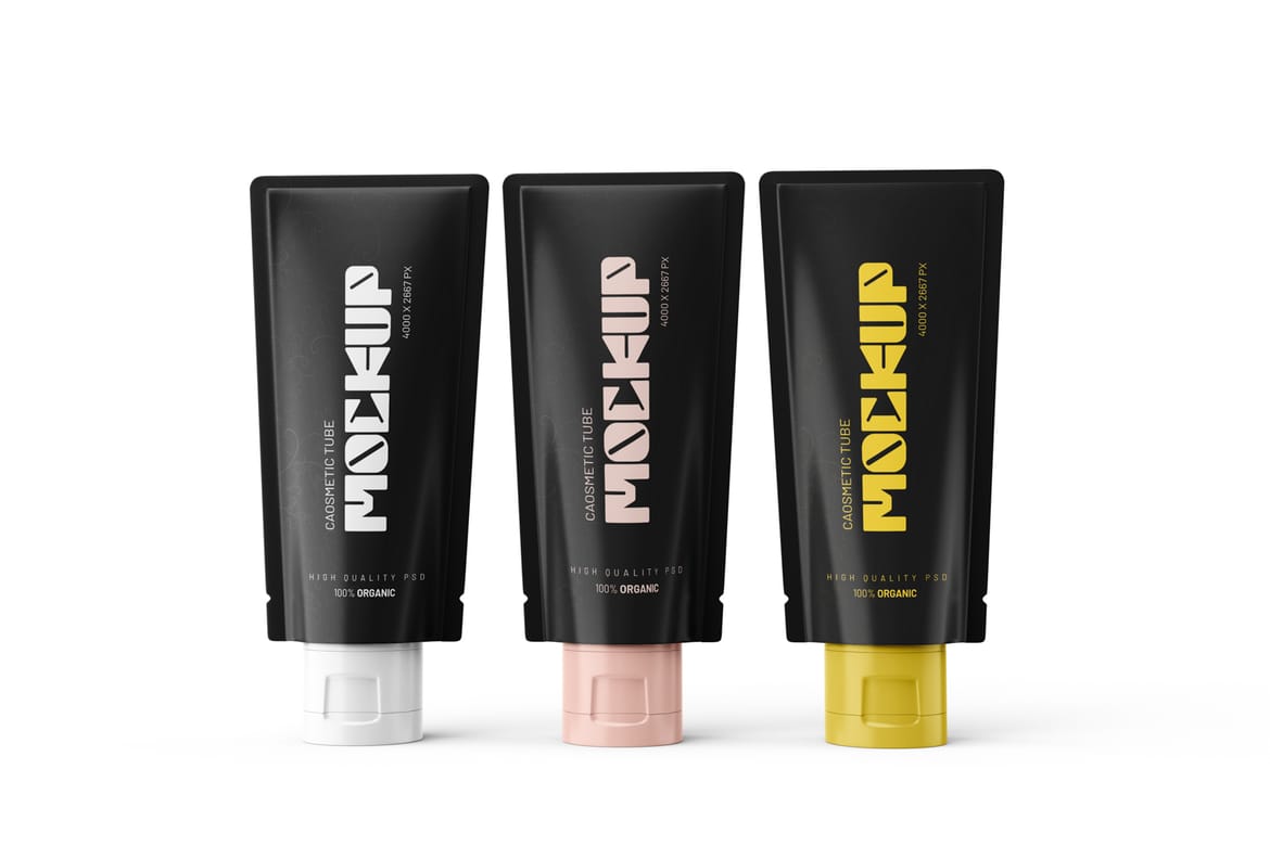 Cosmetic Tube PSD Mockup