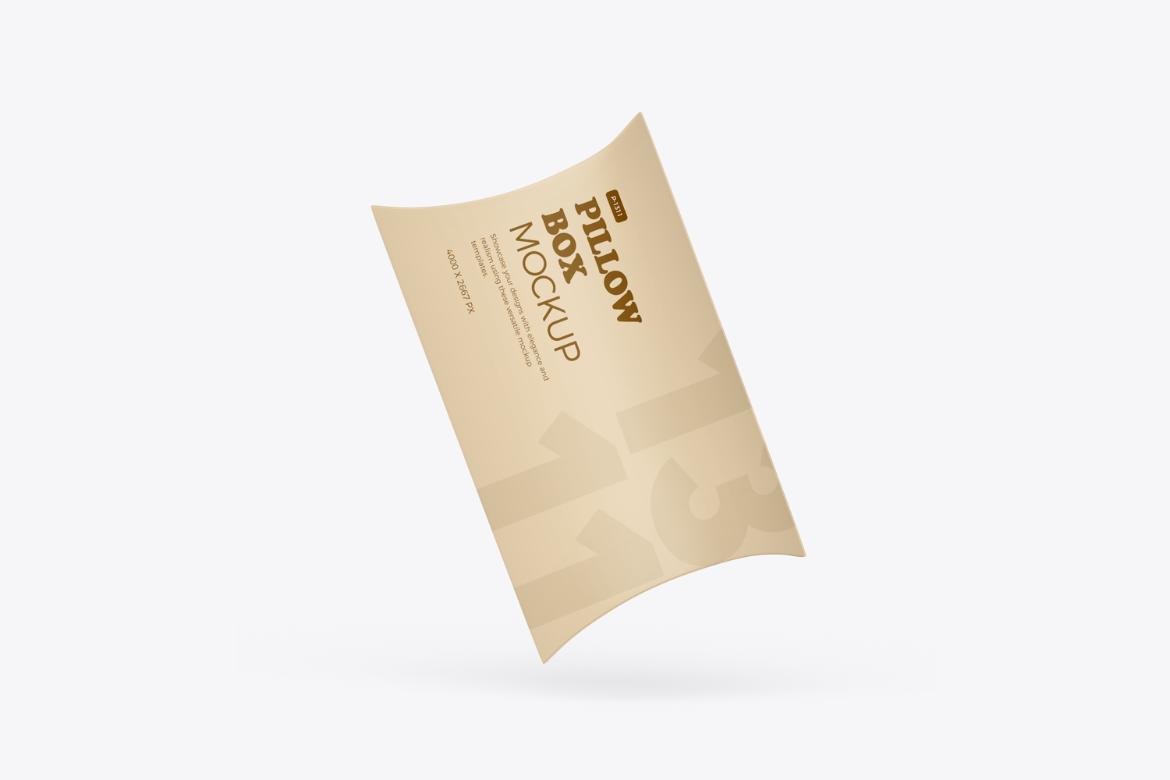 Pillow Box PSD Mockup
