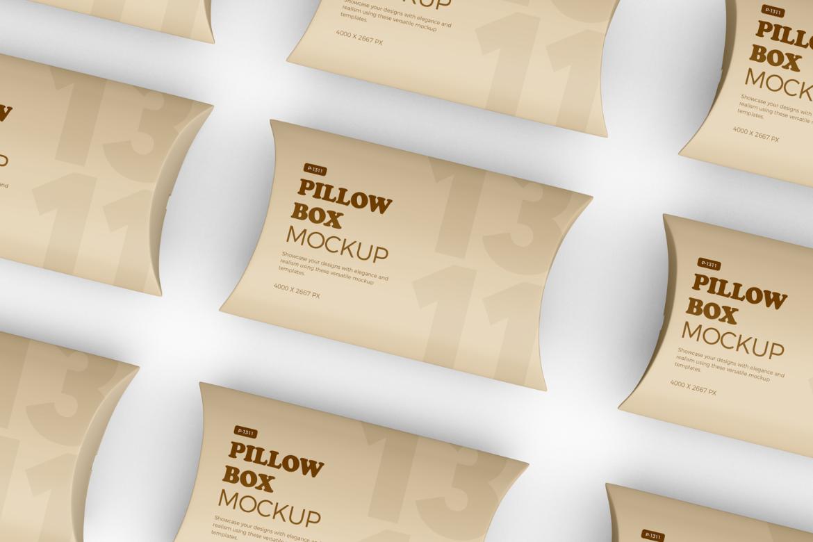 Pillow Box PSD Mockup