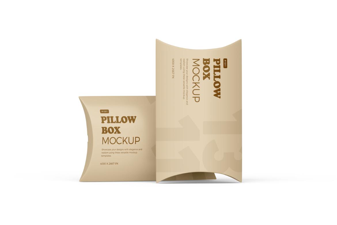 Pillow Box PSD Mockup