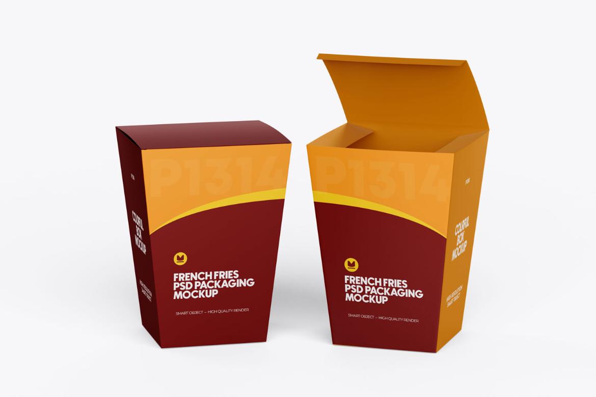V-Shaped Box Mockup