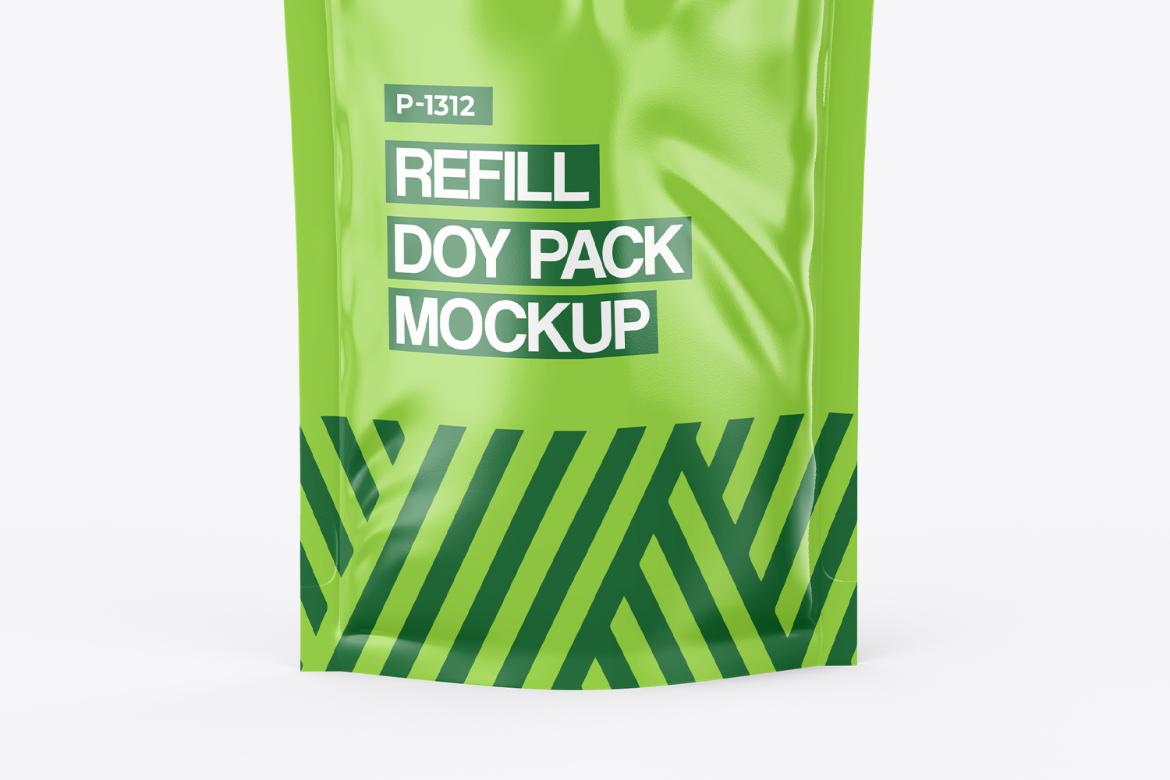 Realistic Spout Pouch Mockup