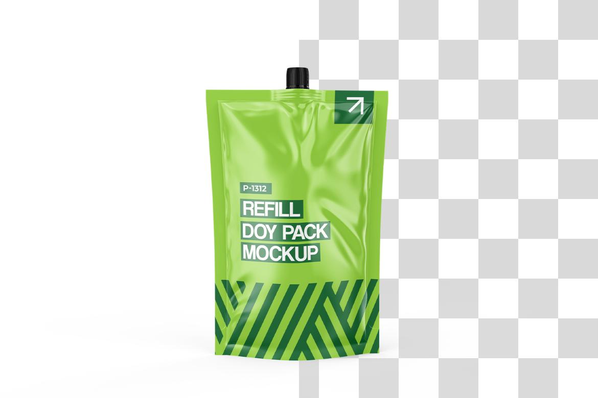 Realistic Spout Pouch Mockup
