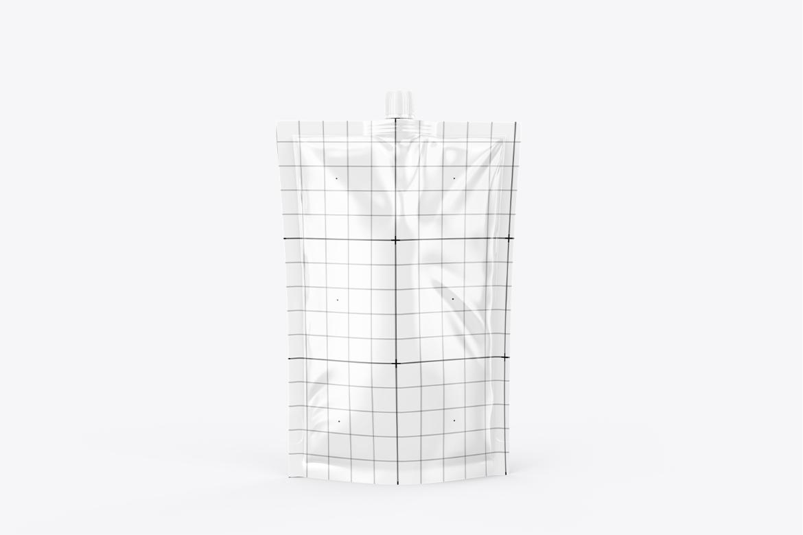 Realistic Spout Pouch Mockup