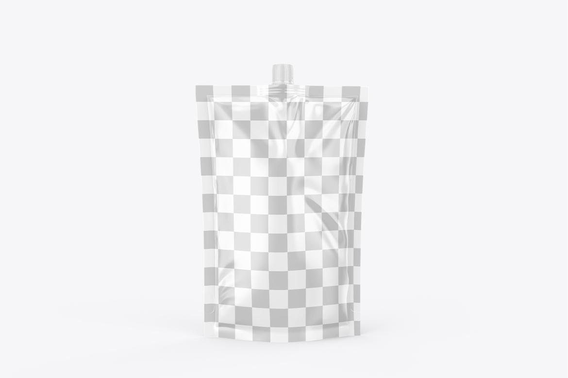 Realistic Spout Pouch Mockup