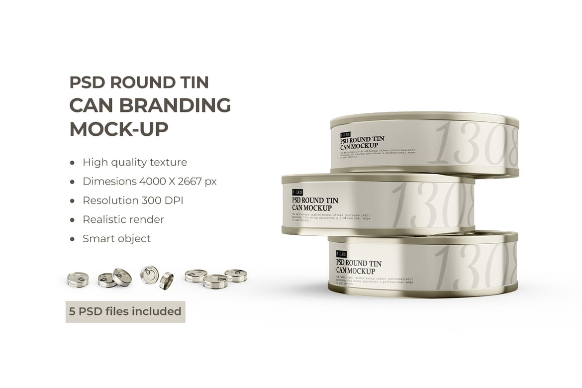 Tin Can PSD Mockup