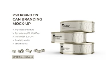 Tin Can PSD Mockup