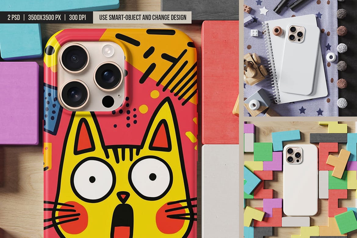 Children's Phone Case Mockup