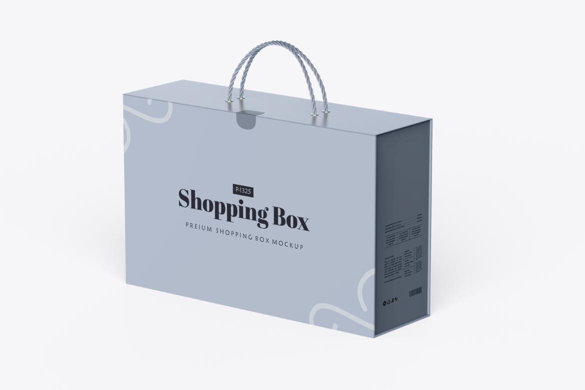Carton-Type Shopping Box Mockup