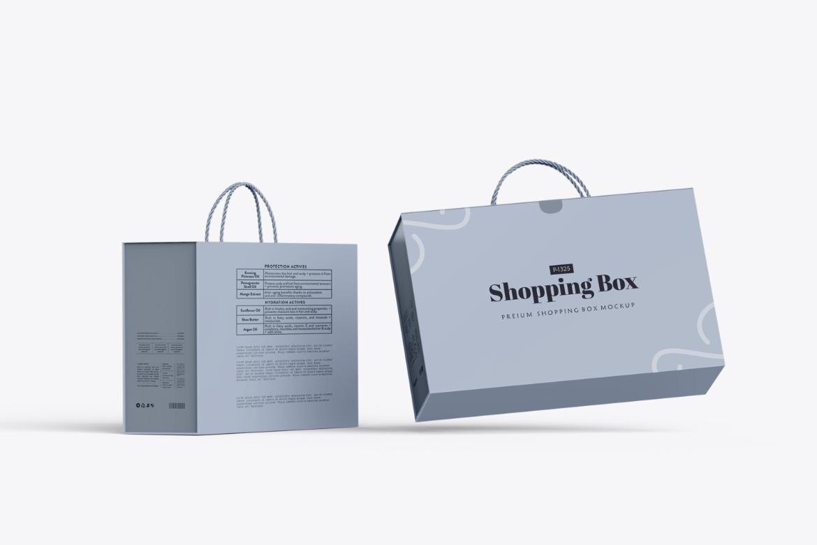 Carton-Type Shopping Box Mockup