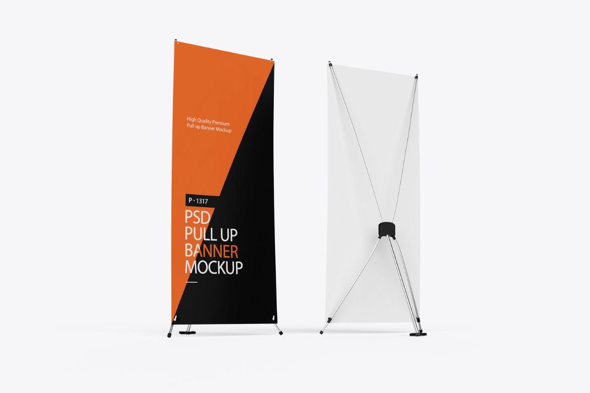 Roll Up Stand Banner Mockup
