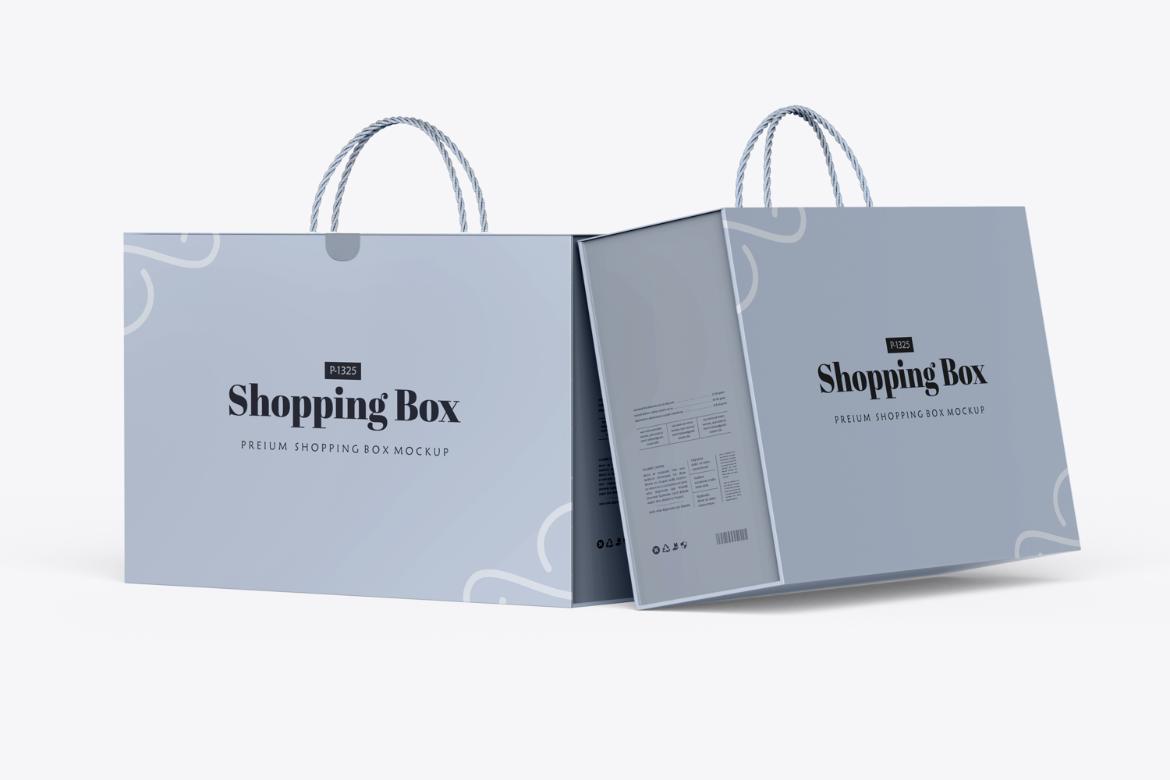 Carton-Type Shopping Box Mockup