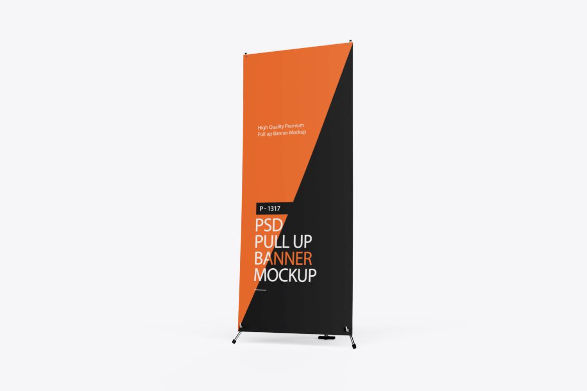 Roll Up Stand Banner Mockup