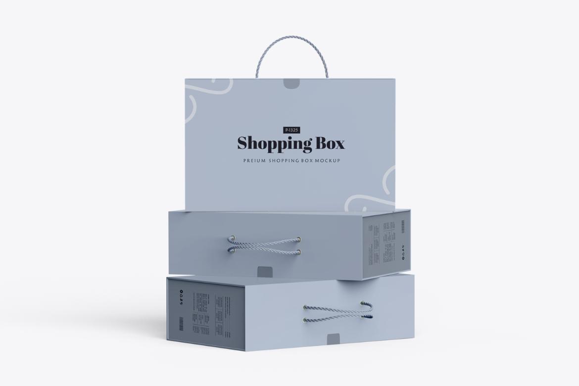 Carton-Type Shopping Box Mockup
