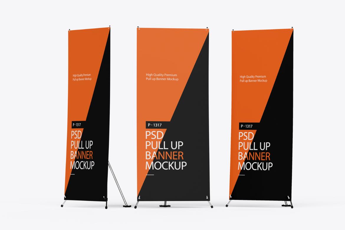 Roll Up Stand Banner Mockup