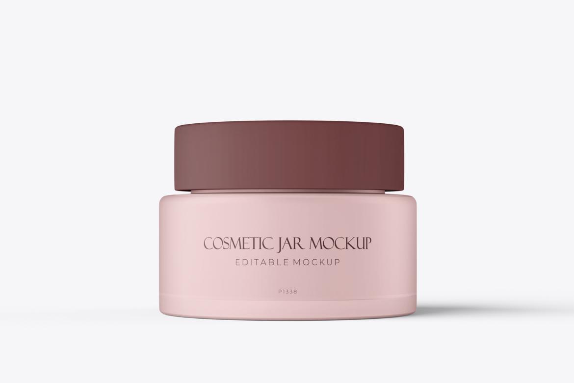 Cosmetic Jar and Box PSD Mockup